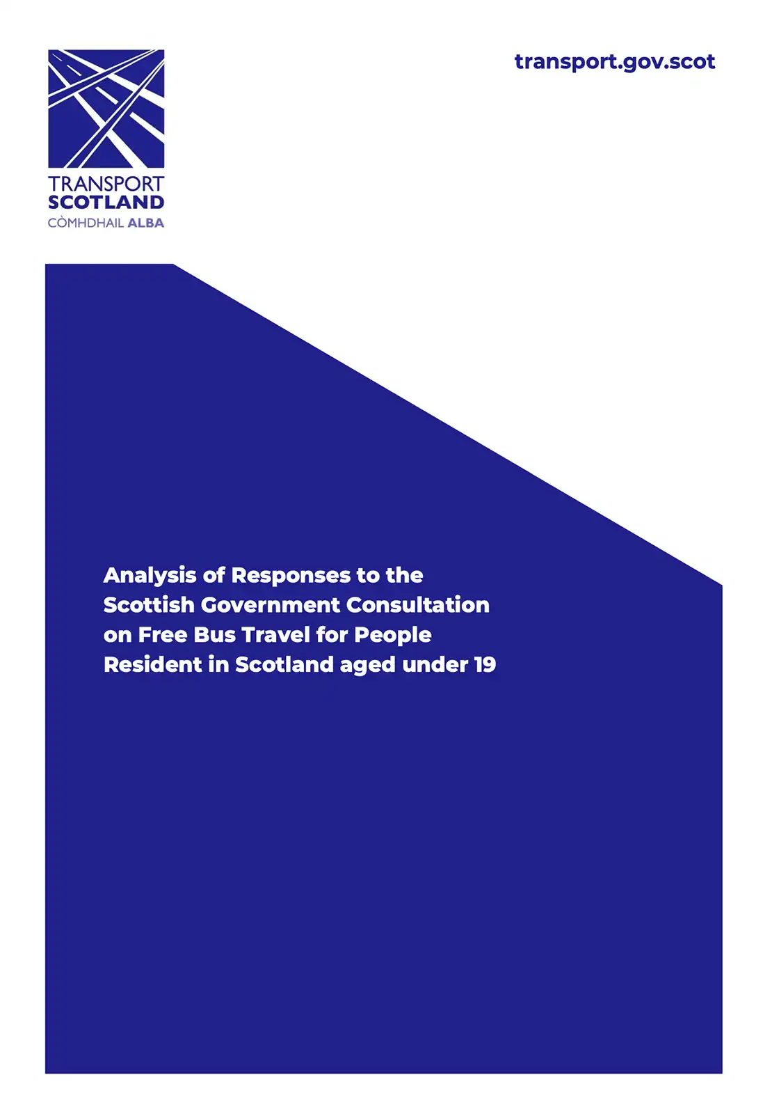 Free Bus Travel for People Resident in Scotland aged under 19